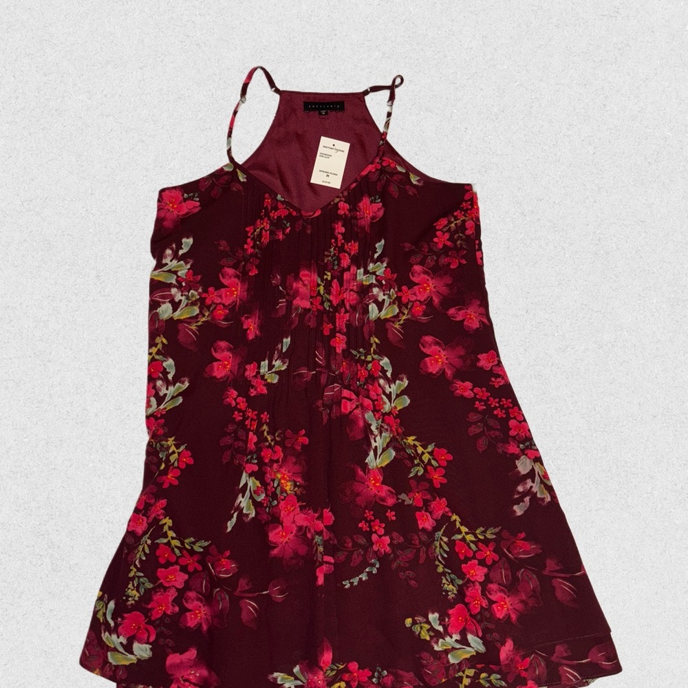 Sanctuary Wine Floral Dress